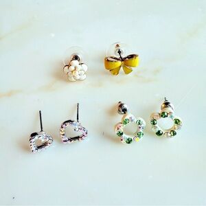 Brand new three set earrings